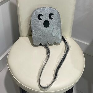 Fine by Me Sparkly Silver & Black "Ghost" Crossbody Bag